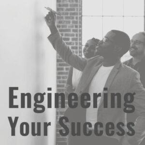 Engineering your success icon in gray.